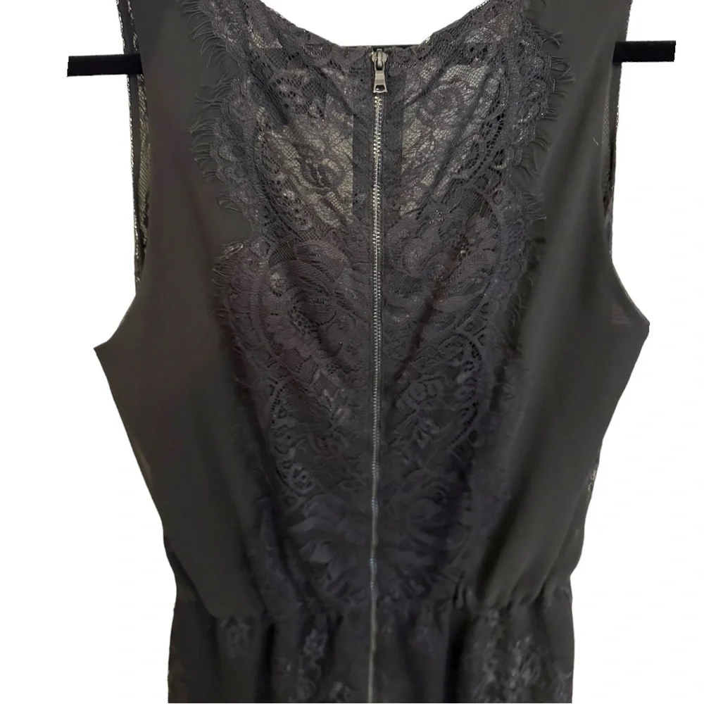 Sam Edelman Black Lace Romper Size 4 - Picture 3 of 4